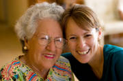 Nurse with older women